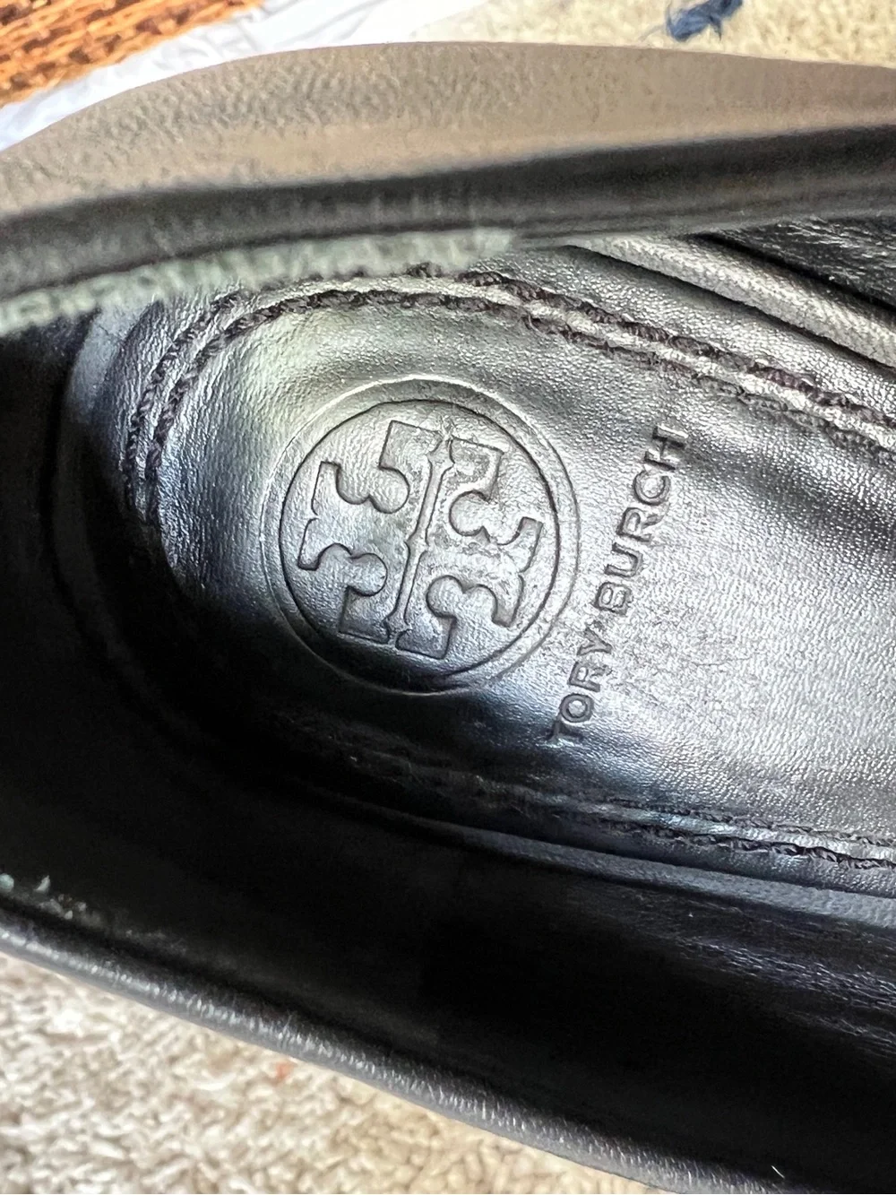 Black Tori Burch Bow-Accent Women’s Ballet Flats